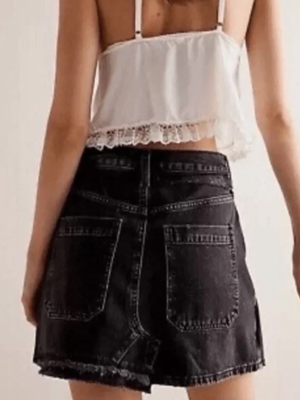 Free People We The Free Bare With Me Denim Skirt Size 29 $128 - Picture 2 of 7